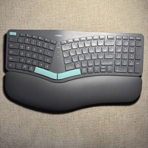 Nulea HD315 Ergonomic Split Keyboard Bluetooth Rechargeable Wrist Rest READ DESC
